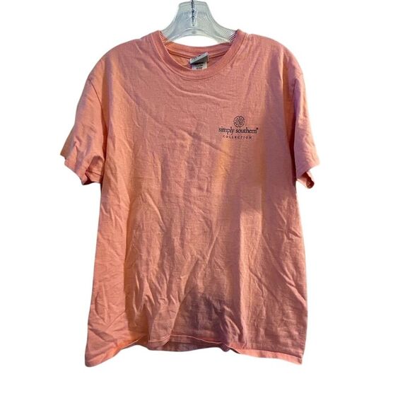 Simply Southern Women's M Pink Short Sleeve T-Shirt Casual Spring Llama - Picture 3 of 10